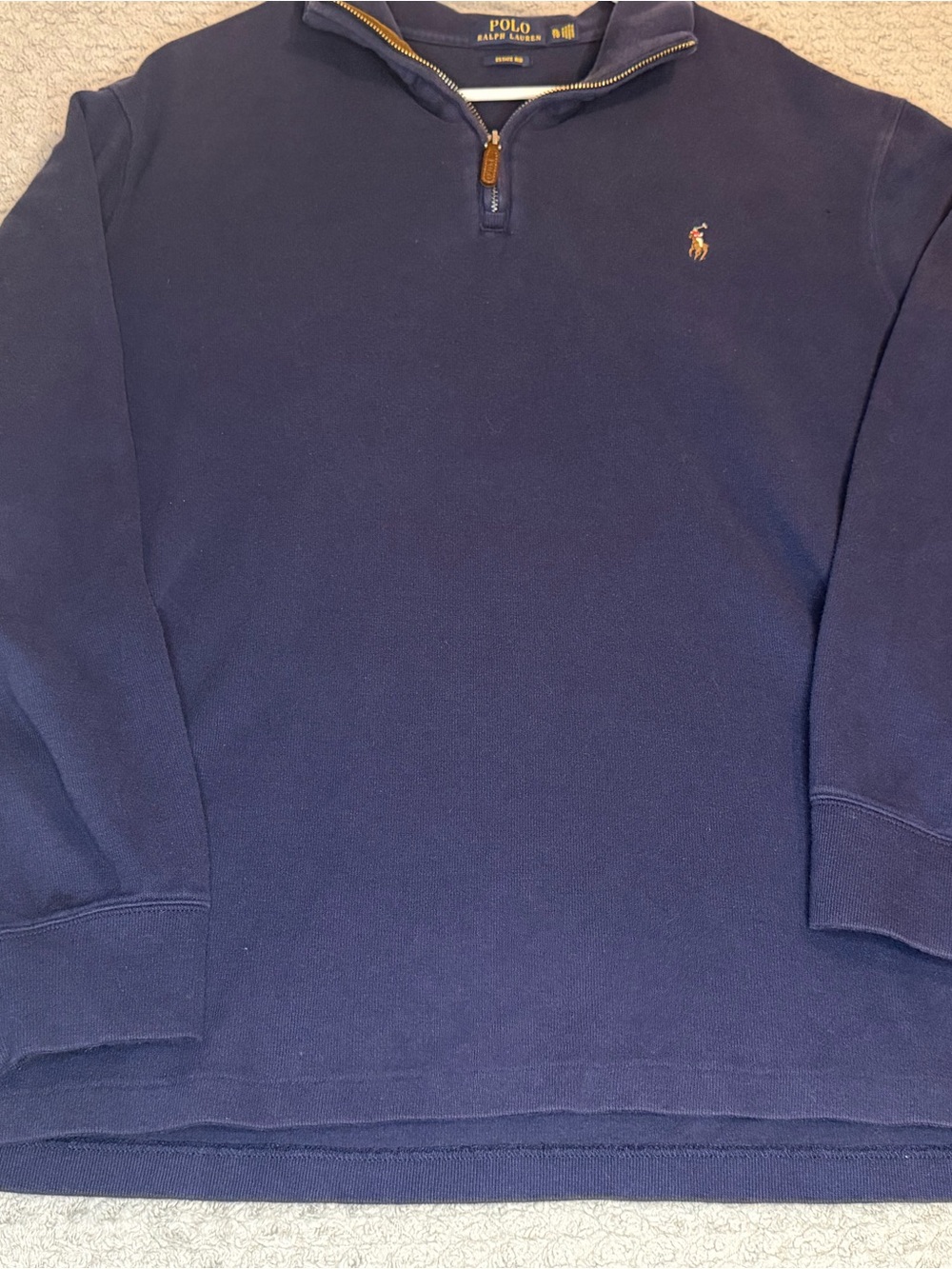 Polo by Ralph Lauren Navy Half-Zip Pullover with Pony Logo